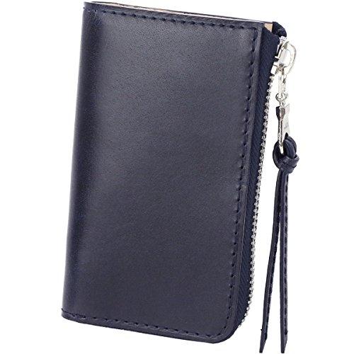 バギーポート] キーケース 本革 藍染めレザー ZYS-093 メンズ ネイビー