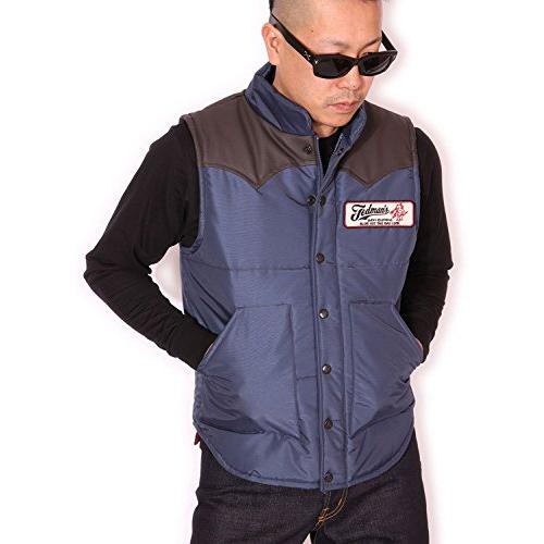 上品上品(テッドマン) TEDMAN 切り替え 中綿ベスト TDVT-020 ネイビー