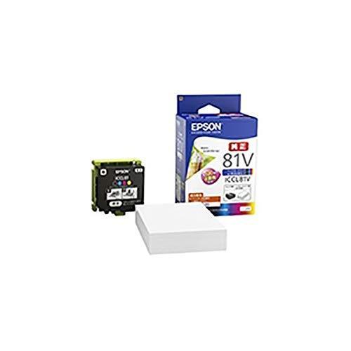 純正品 EPSON エプソン インクカートリッジ ICCL81V インク+ 写真用紙 L-100P