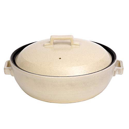 マルヨシ陶器(Maruyoshitouki) 土鍋 STYLE WHITE 9号 セラミック加工IH M1076 