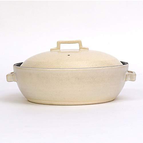 マルヨシ陶器(Maruyoshitouki) 土鍋 STYLE WHITE 9号 セラミック加工IH M1076 