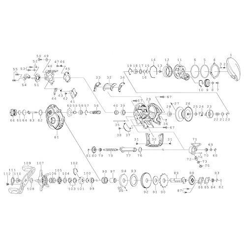 ダイワ(DAIWA) リール 純正パーツ 19 スティーズ CT SV TW 700XHL スプール (20-28) 部品番号 26 部品コード 129698 00613535129698 