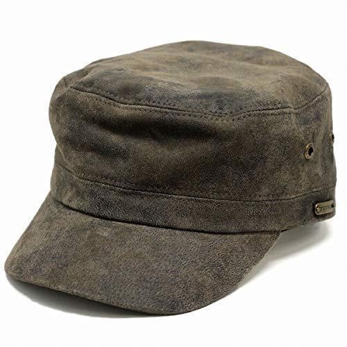 (ステットソン) STETSON キャップ CAP ワークキャップ レザーキャップ レザー 本革 革 帽子 秋冬 L/XL (実寸約59-61cm) ブラウン ステットソン レザー 61cm ブラウン 商品情報 実寸 5cm