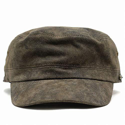(ステットソン) STETSON キャップ CAP ワークキャップ レザーキャップ レザー 本革 革 帽子 秋冬 L/XL (実寸約59-61cm) ブラウン ステットソン レザー 61cm ブラウン 商品情報 実寸 5cm