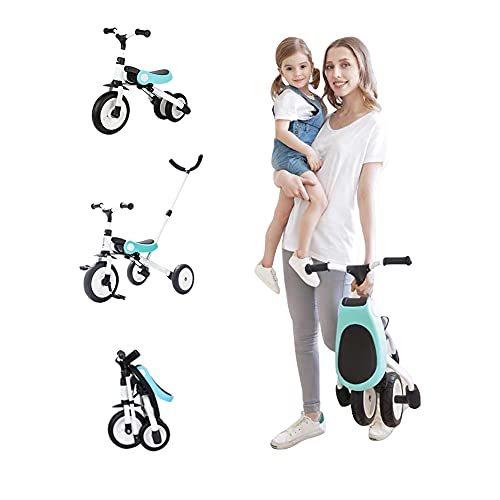 Kamelun 三輪車 3in1 手押し棒付き 手押し車 1~6歳 折り畳み自転車 軽量 子供 自転車 誕生日プレゼント キックバイク へんしんバイク 3in1 6歳