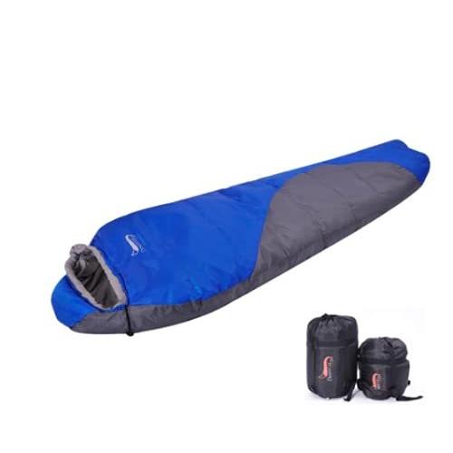 かわいい 寝袋ウィンターコットンウォームツーリズムキャンプハイキング用コンプレッションサックウェアラブルブランケット付き寝袋 人型寝袋 Panero Shop