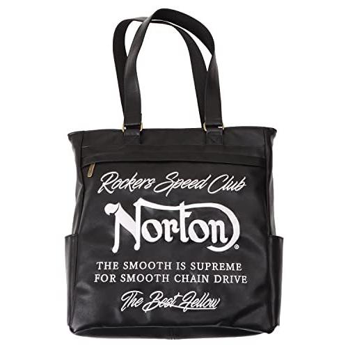 「かわいい～！」 ノートン  Norton バッグ PUレザー 刺繍 トートバッグ 229N8504 ブラック F トートバッグ