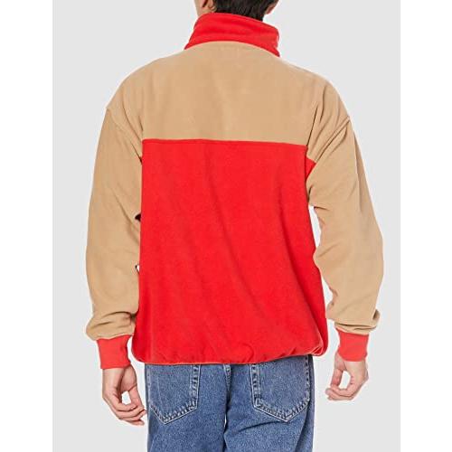 [リー]　スウェット　2-TONE　HALF　ZIP　PULL-OVER　メンズ　RED　L