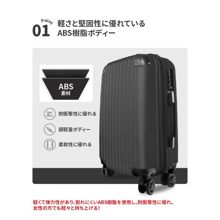 【時間限定・4380円】スーツケース 機内持ち込み キャリーケース 小型 TSAロック搭載 キャリーバッグ 超軽量 Sサイズ トランク 修学 海外 国内 旅行 出張｜best-share｜25