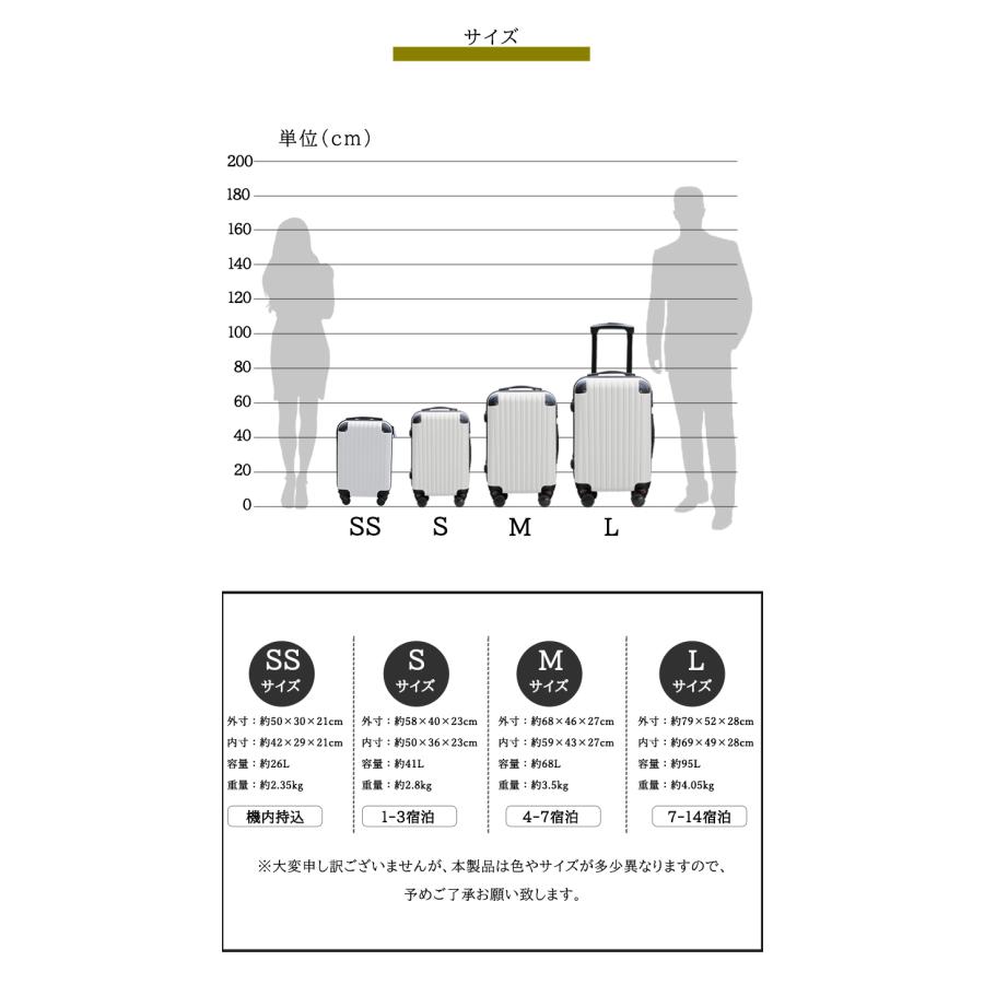プレゼントあり】スーツケース 3点セット Sサイズ Mサイズ Lサイズ 