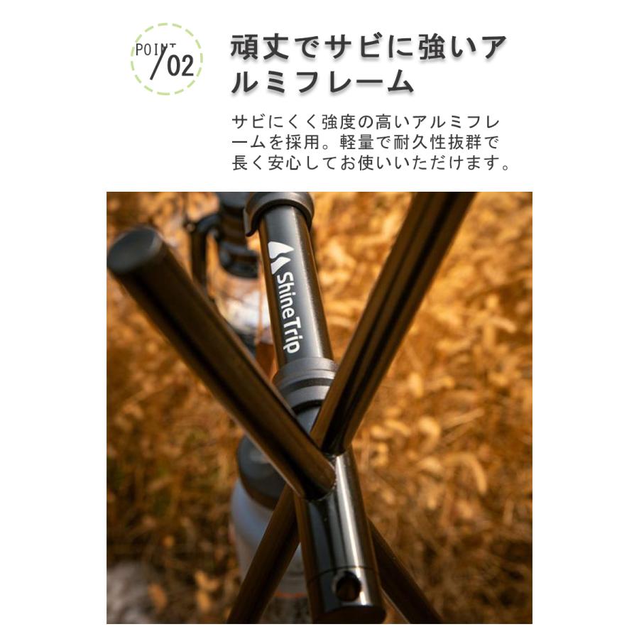 アウトドア ハンガー ラック Lサイズ 折りたたみ フック付き