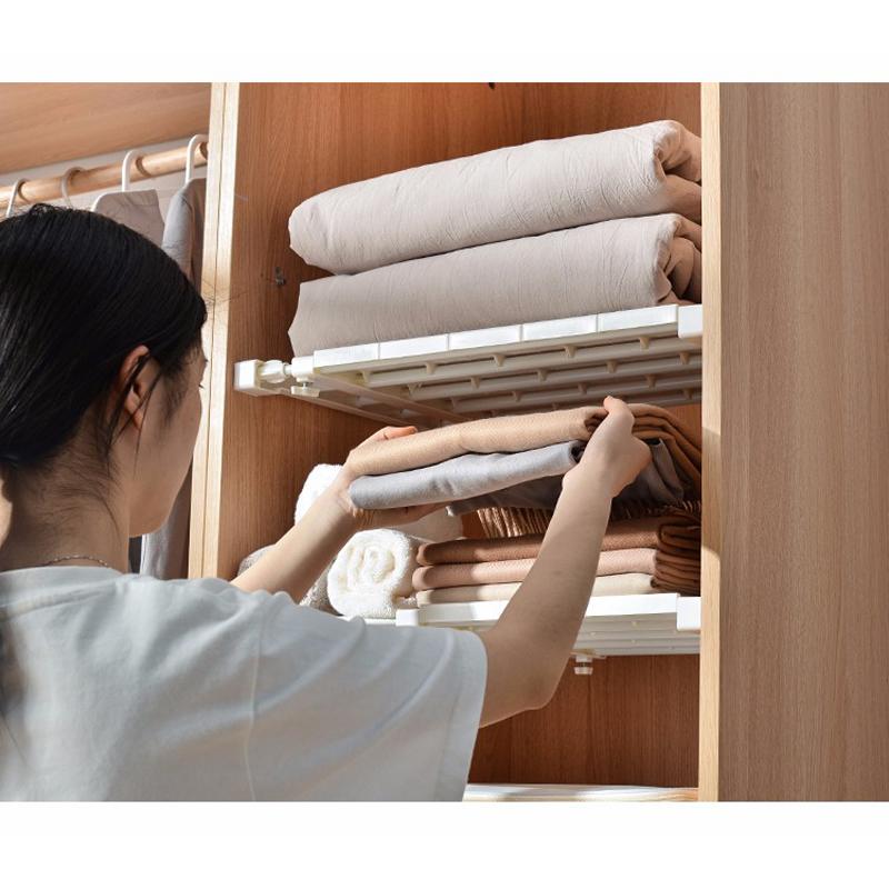 つっぱり棚 伸縮棚 幅63〜123cm 奥行41.8cm 耐荷重10〜30kg ホワイト