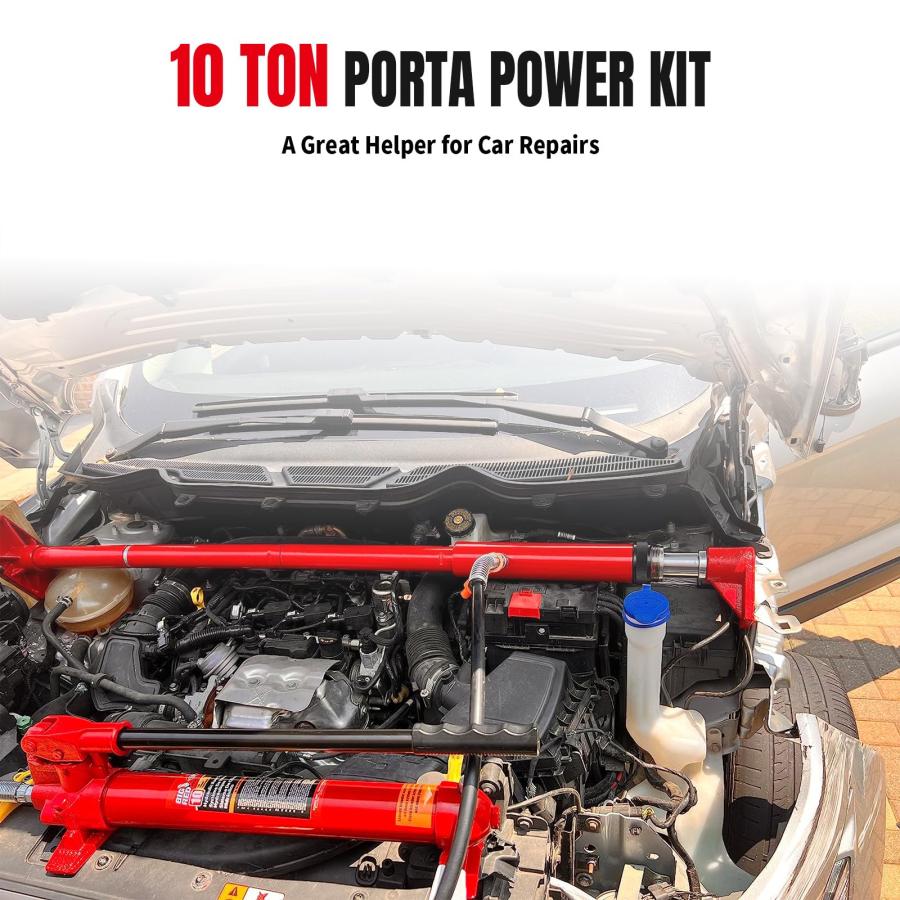 並行輸入品】BIG RED 10トン ポルタパワーキット 17個 油圧ラム自動車