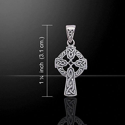 【並行輸入品】ケルトノットSunクロススターリングシルバーペンダントwith 18?"ネックレス Celtic Knot Sun Cross S