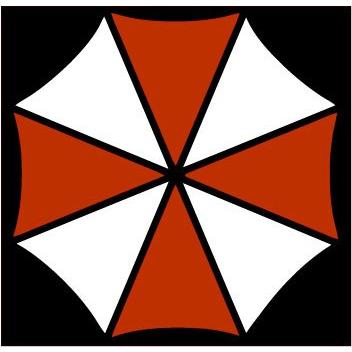 【並行輸入品】Umbrella Corporationロゴステッカー   Resident Evilファン Umbrella Corporatiの画像