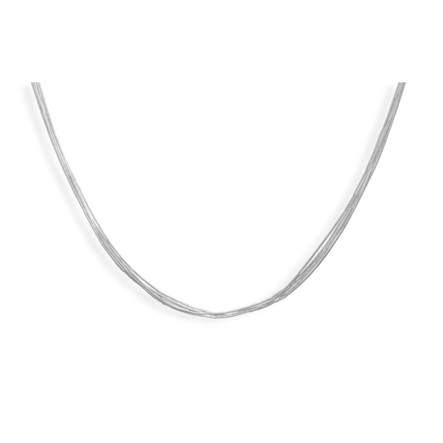 【並行輸入品】5 strand液体シルバーネックレススターリングシルバー? ?Made in the USA AzureBella Jewelr_3