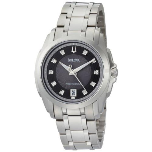 【並行輸入品】Bulova Men's 96D110 Precisionist Longwood Diamond Black Dial Bracの画像
