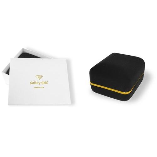 【並行輸入品】14?Kソリッドゴールド18?"ネックレスwithペリドット&アメジストハート Galaxy Gold GG 14k Solidの画像