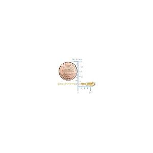 【並行輸入品】14 kイエローゴールドダイヤモンドカットビーズチェーンネックレス、1.0 mm、16" Jewelry Affairs 14k_5