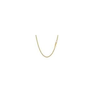 【並行輸入品】14kイエローゴールドフォルサントナチェーンネックレス、3.1mm、24" Jewelry Affairs 14k Yellowの画像