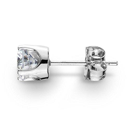 【並行輸入品】1/4カラット シングルダイヤモンド シングルスタッド 14K ホワイトゴールド 1/4ct Single Diamond Sinの画像
