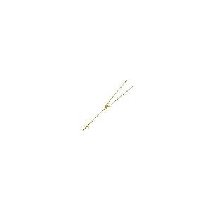 【並行輸入品】14K イエローゴールド ロザリオ ネックレス 2.5mm ビーズ ロザリー チェーン ネックレス (16 18 20インチ) Sの画像