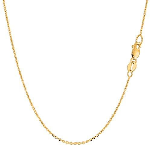 【並行輸入品】[JewleryAffairs] 10kイエローゴールドケーブルリンクチェーンネックレス、1.1mm、16 " Jewelry A_1