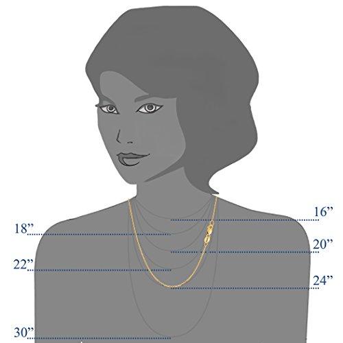【並行輸入品】[JewleryAffairs] 10kイエローゴールドケーブルリンクチェーンネックレス、1.1mm、16 " Jewelry A_7