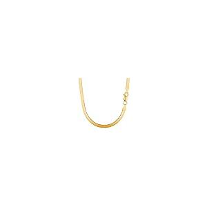 【並行輸入品】14kイエローゴールドインペリアルヘリンボーンチェーンブレスレット、5.0mm、8 " Jewelry Affairs 14k Yの画像