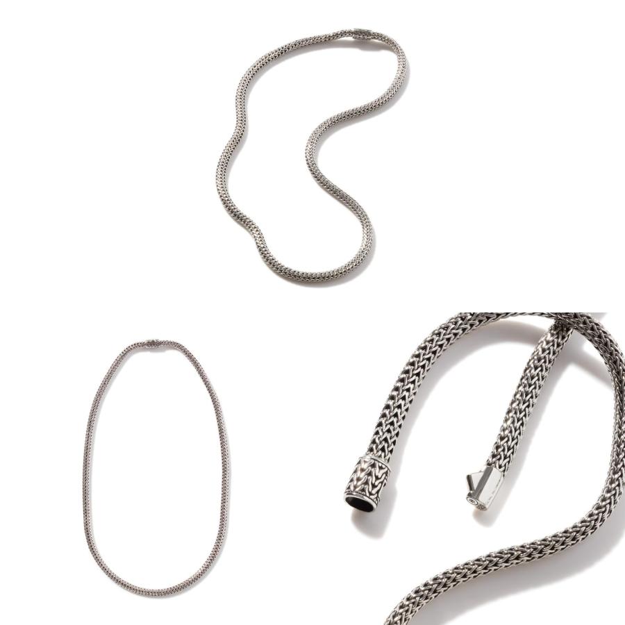 【並行輸入品】John Hardy レディース クラシックチェーン シルバー エクストラスモール ネックレス 5mm 18" John Hardの画像
