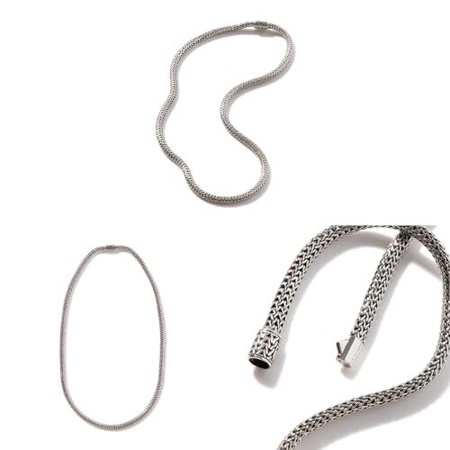 【並行輸入品】John Hardy レディース クラシックチェーン シルバー エクストラスモール ネックレス 5mm 18" John Hardの画像