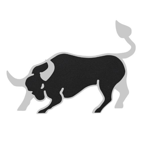 Bully TT 093B Stainless Steel Black Bull Emblem with Dual Layer  並行輸入品｜best-style｜02