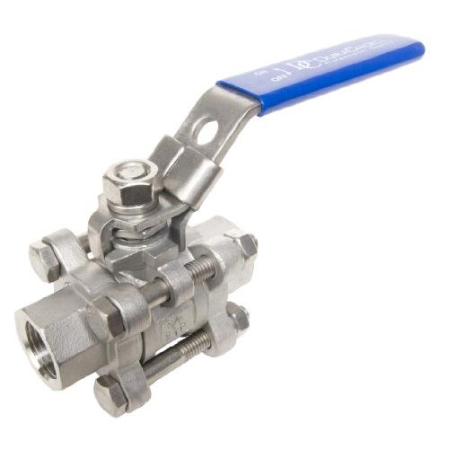 【並行輸入品】DuraChoice ステンレススチール (316) ボールバルブ 3ピース フルポートボディ 1，000 PSI (WO_1