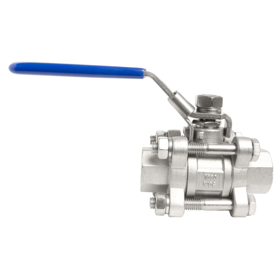 【並行輸入品】DuraChoice ステンレススチール (316) ボールバルブ 3ピース フルポートボディ 1，000 PSI (WO_3