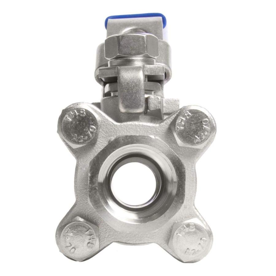 【並行輸入品】DuraChoice ステンレススチール (316) ボールバルブ 3ピース フルポートボディ 1，000 PSI (WO_6