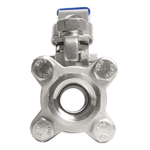 【並行輸入品】DuraChoice ステンレススチール (316) ボールバルブ 3ピース フルポートボディ 1，000 PSI (WO_7