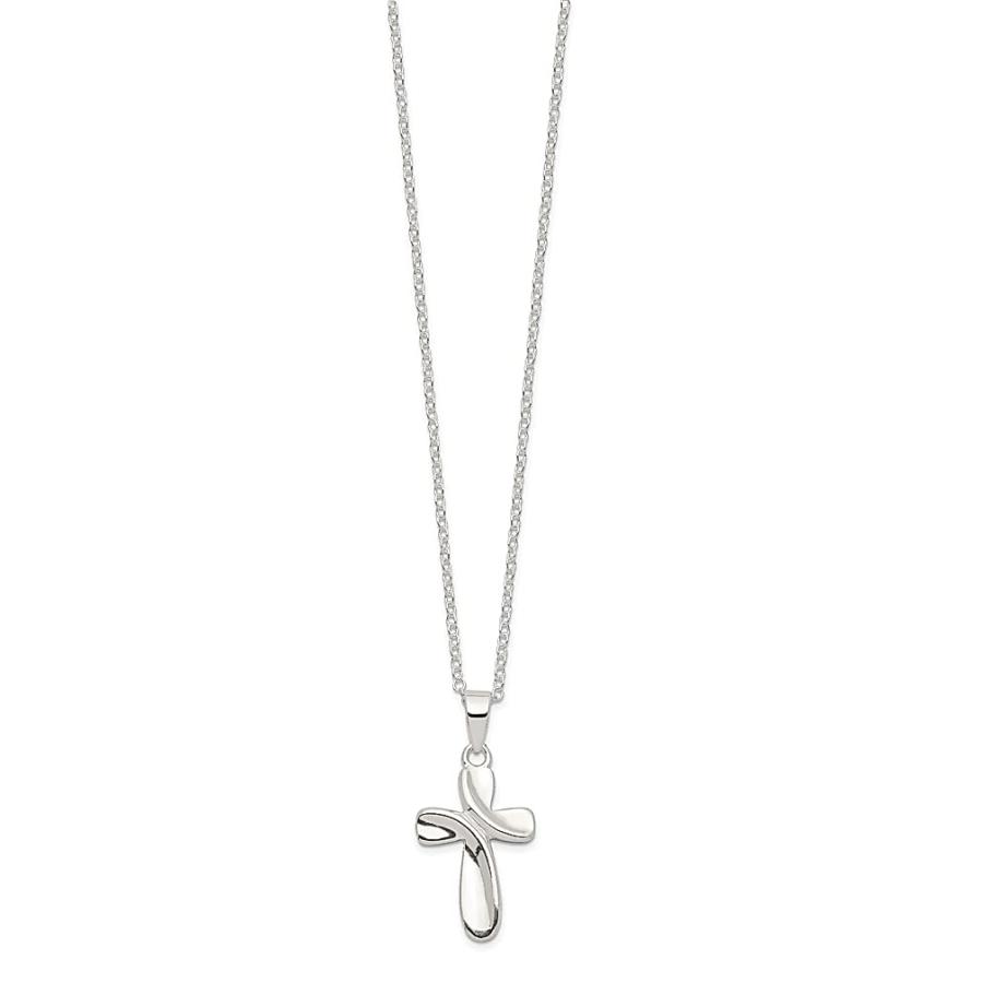並行輸入品】ICE CARATS 925スターリングシルバー クロスネックレス