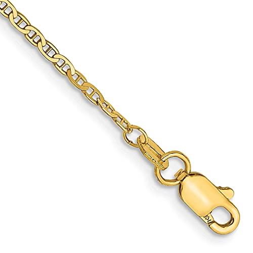 並行輸入品】14K イエローゴールド 10インチ 1.5mm アンカーリンク