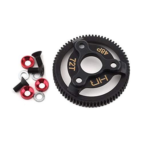 【並行輸入品】Hot Racing STE872 硬化スチール平歯車 (72t 48p)(レッド)   TRA Hot Racing STE87の画像