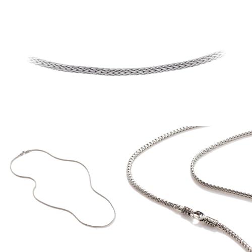【並行輸入品】John Hardy レディース クラシックチェーン シルバー スリム ネックレス 3.5mm, 金属, John Hardy Iの画像