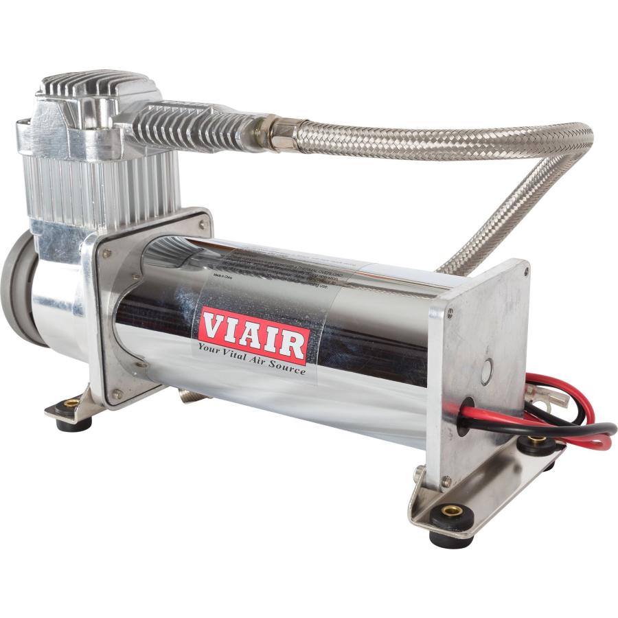 並行輸入品】Viair 444C Chrome Single Compressor Air Ride 