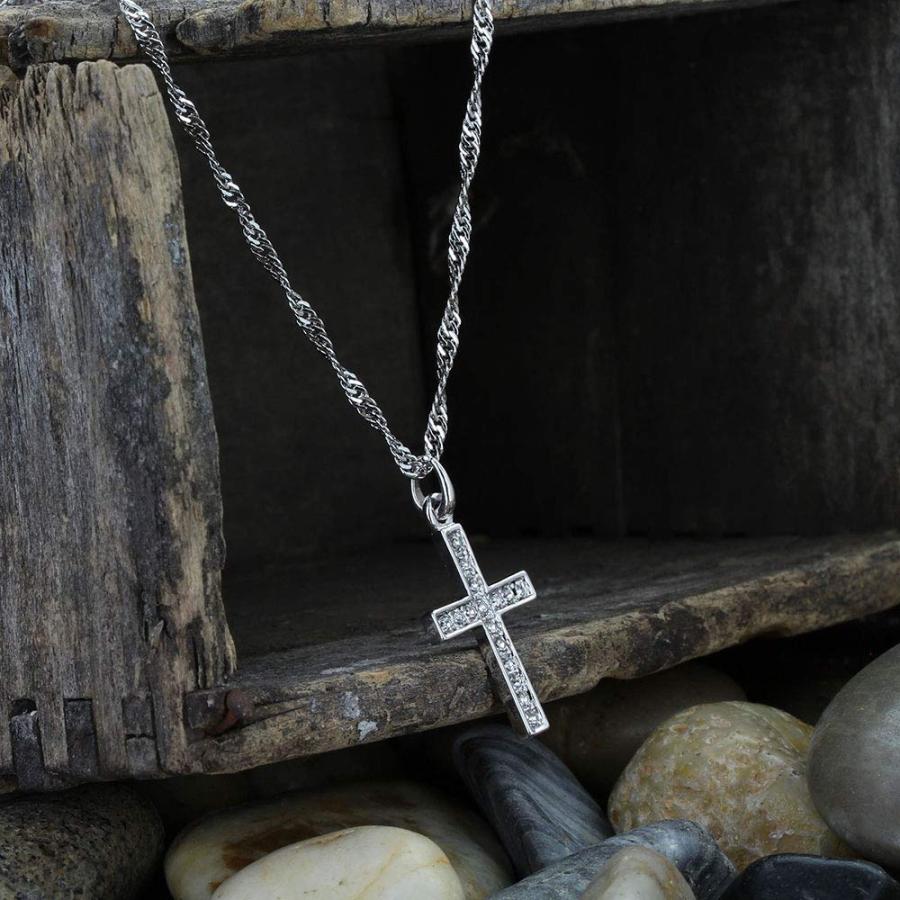 並行輸入品】Montana Silversmiths ラインストーン クロスネックレス 