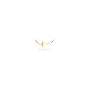 【並行輸入品】14Kソリッドゴールド サイドウェイ ダイヤモンド クロスネックレス ゴールド 14k Solid Gold Sideways Dの画像