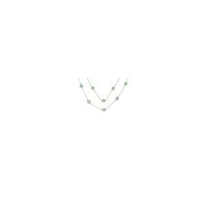 【並行輸入品】[Bling Jewelry] ファッションアクアブルーエナメル花長いラップ層金めっき結晶アクセント駅チェーン ラップ層クローバー_2