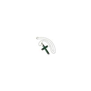 【並行輸入品】NOVICA .925スターリングシルバー 天然翡翠クロスペンダントネックレス 18インチ マヤホープ ハンドメイド， 翡翠 NO_2