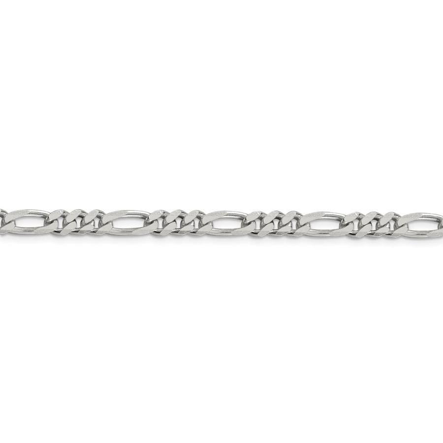【並行輸入品】スターリングシルバーロジウムメッキ5.25?MMフィガロチェーンネックレス? ?長オプション: 20?24 925 Sterlin_6