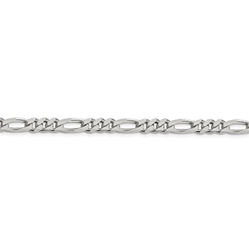 【並行輸入品】スターリングシルバーロジウムメッキ5.25?MMフィガロチェーンネックレス? ?長オプション: 20?24 925 Sterlin_7
