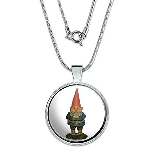 【並行輸入品】GRAPHICS & MORE Garden Gnome Pendant with Sterling Silver Platedの画像