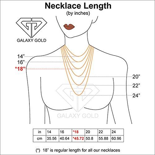 【並行輸入品】1.23カラット14 Kソリッドホワイトゴールドネックレスwith Genuineダイヤモンドと天然ホワイトトパーズクロスペンダンの画像