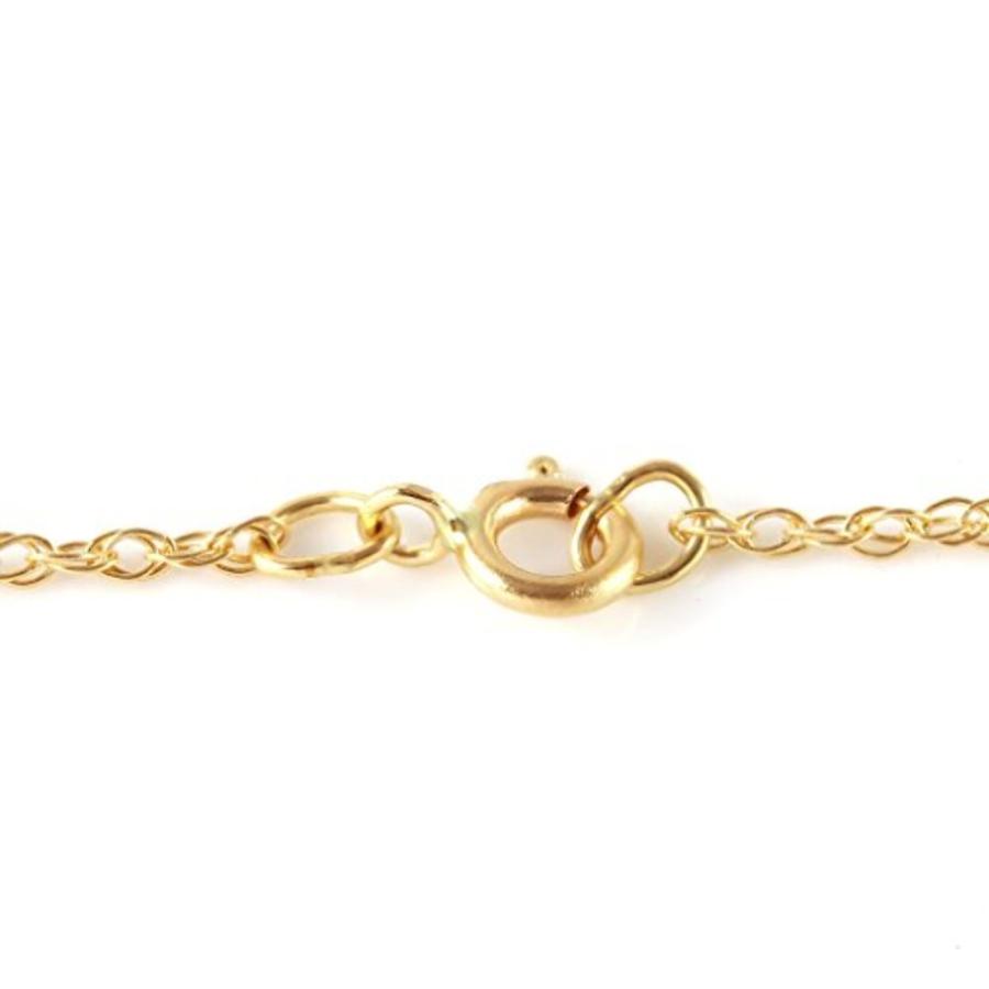 【並行輸入品】Galaxy Gold GG 14K イエロー ホワイト ローズゴールド 本物のダイヤモンドとガーネット クロスペンダントネックレの画像